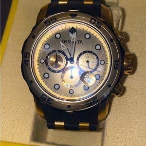 Invicta gold and blank watch